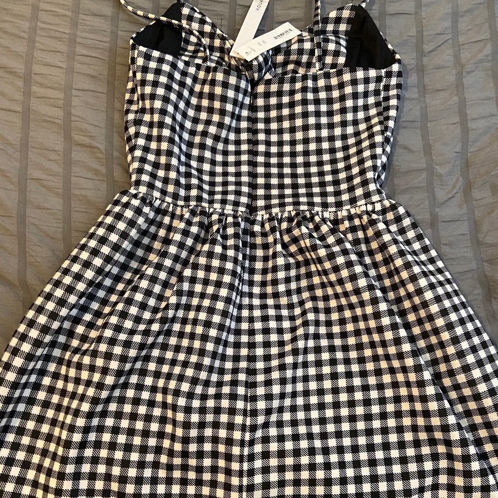 Black & White Aqua Mini Dress New